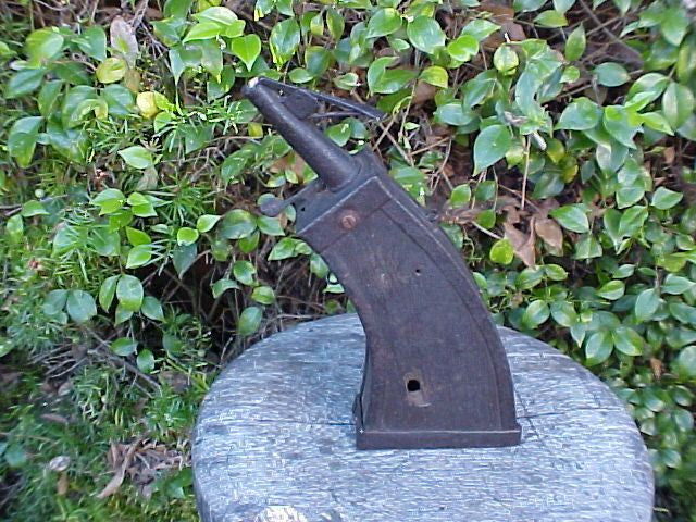 Fantastic 17th Century Wheel-Lock Powder Flask with Pistol shot hole ...
