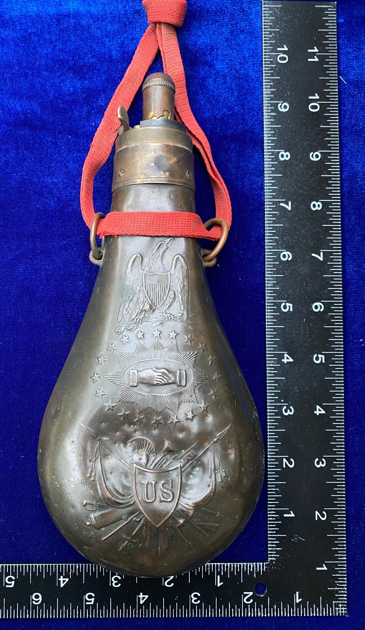 Pre Civil War U.S. Military PEACE Powder Flask – Tortuga Trading