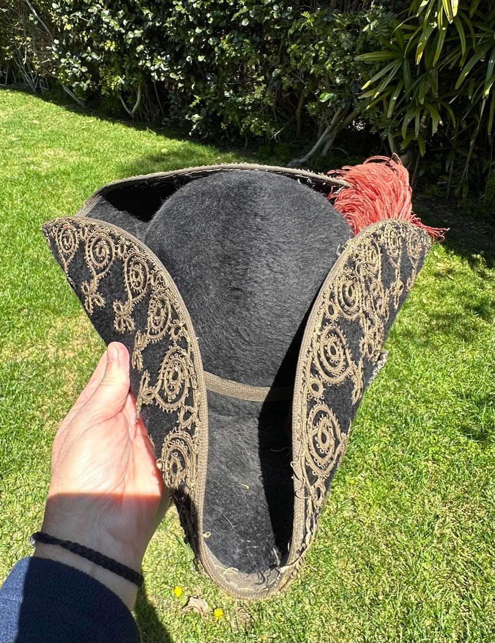 Chapeau Tricorne Franc Maçon feutre laine Chapeau Tricorne Franc Maçon feutre laine