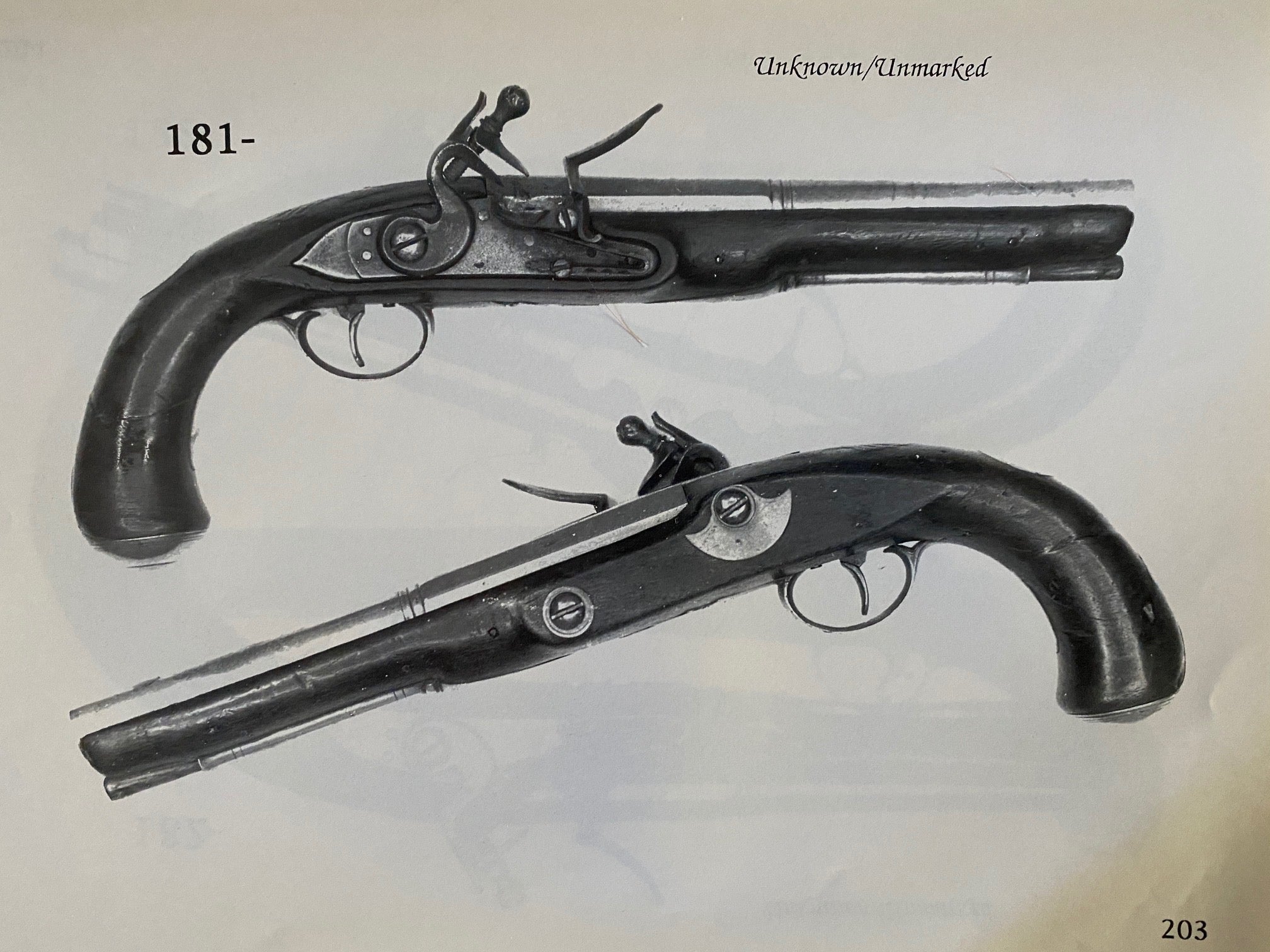 A rare pair of brass barrelled naval percussion pistols by BOND of LONDON  Circa 1835 Ref 3710