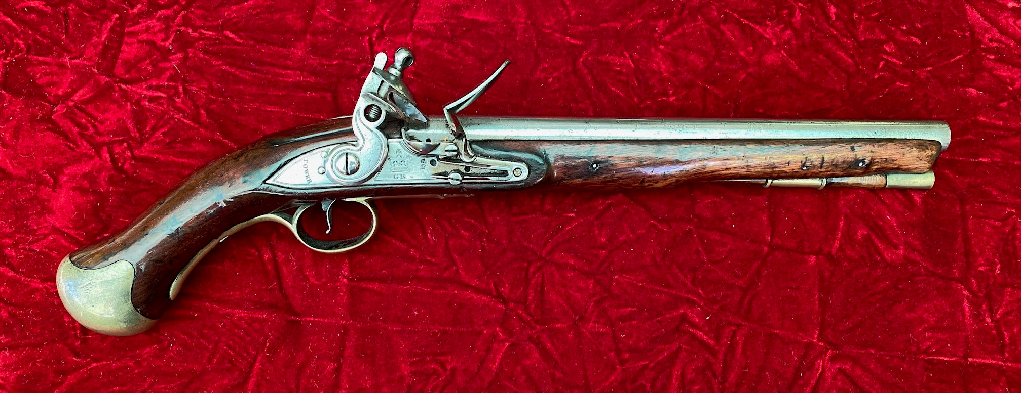A Wonderful American Revolutionary War Period Silver Mounted