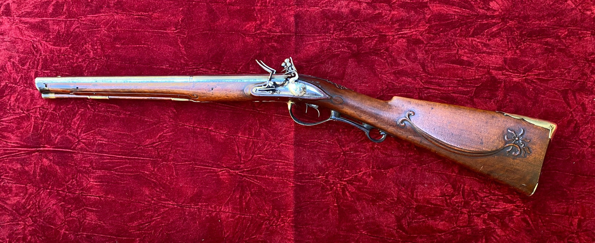 Double Barrel Flintlock Rifle A Flintlock Rifle, Southern German,