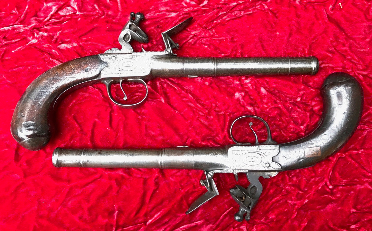 François Pirmet  Cased Pair of Flintlock Pistols with Accessories